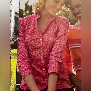 VGUC Lilly Pulitzer Samanna shirt Pulitzer Pink Ginger 4